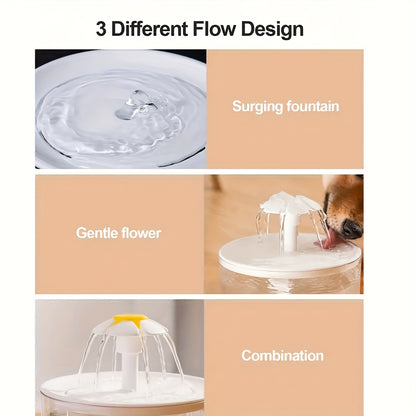 Quiet Flower Pet Water Fountain